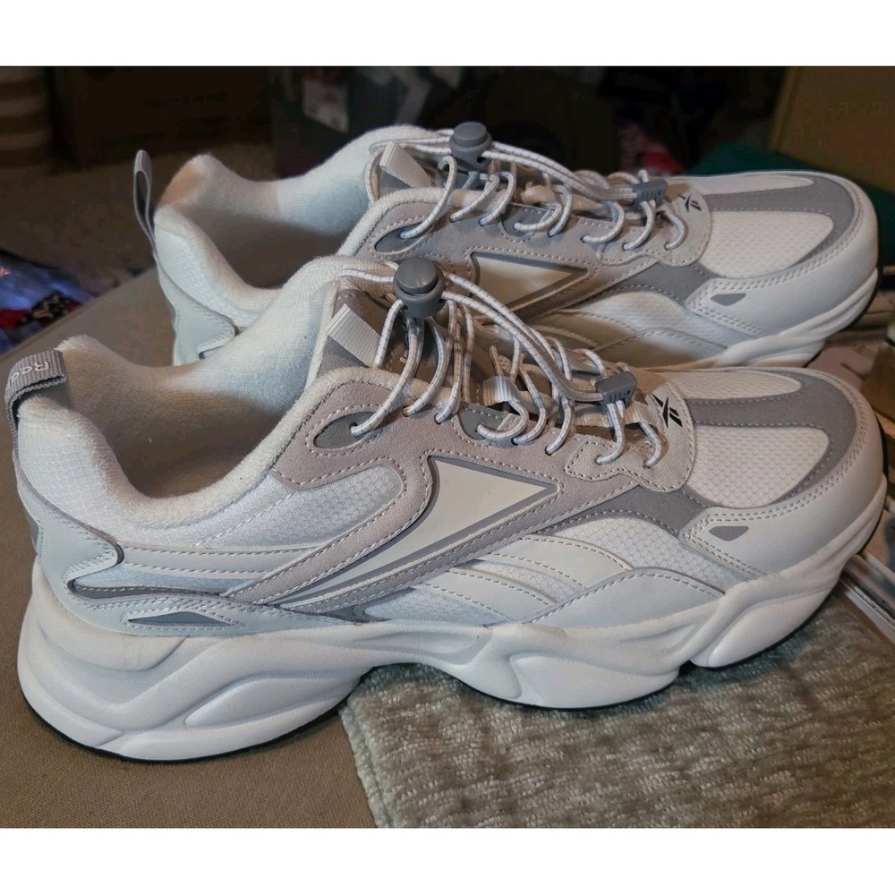 Reebok Road Prime White Silver Size 11 Mens Sneakers Running Shoes NEW